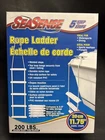 Seasense 5-STEP Marine Rope Ladder PN-08702 11.75" Steps Wide Boat New. Price: $19.95.