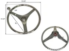 #marine Boat 3 Spoke Sports Sterring Wheel Turning Knob Finger Grips 15-1/2" New. Price: $137.95.