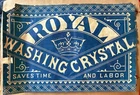 Antique Original 1908 Jl Jones John Taylor Toronto Royal Washing Crystal Label Used. Price: $75.00.