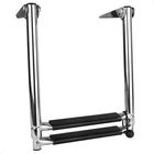 Five Oceans 2 Telescoping Swim Ladder, Steps - Over Platform, Silver New. Price: $93.99.