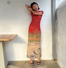 Sir The Label Redwood Tee Dress Size 1 Au 8 Us 4 Sea Ranch Stretch Mesh Maxi Pre-owned. Price: $193.35.