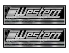 Western Name Plate Vinyl Decal Boat Stickers 2 Pc Set, 10" X 3.5" New. Price: $24.95.