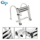 Pontoon Boat Ladder Foldable Stainless Steel Marine Deck W/ Pedal 3 Step New. Price: $88.57.