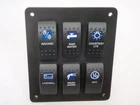 Switch Panel VJD1D66B V1D1B60B X Carling Lighted Rocker Blue Lens BP100096 New. Price: $179.95.
