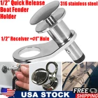 1/2'' Quick Release Boat Fender Holder Mount Cleat Hook Universal 316 Stainless New. Price: $42.29.