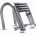 Folding 4 Step Pontoon Boat Ladder Stainless Steel Marine Heavy Duty New. Price: $166.50.