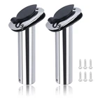 Fishing Rod Holder 2 Pack Boat Stainless Steel Flush Mount Silver Hoffen Degree New. Price: $51.99.
