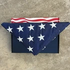 Vintage Annin Nyl-glo 3X5 American Flag Usa Embroidered Stars W/ Box Made New. Price: $39.99.