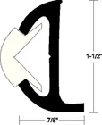 Taco METALS236-V219501WHC20D Rigid Vnl Rubrail 1-1/2X20 Wht New. Price: $465.63.