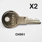 Two CH501 Keys, Flush Handle Paddle Lock -tool Box Keys- Goliath, Southco, Yale Unspecified. Price: $8.95.