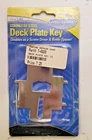 Marpac 7-0889 Deck Plate Key Stainless Steel Used. Price: $10.00.