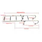 New 2 STEP+3 Stainless Steel Folding Ladder Telescoping 400 Lb. Limit. Price: $79.62.