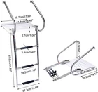 3 Step Folding Dock Ladder Telescoping Boat W/ Platform & Handrails New. Price: $135.99.