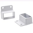 Protectoral 50 X 25MM Pearl White Aluminium Balustrade Panel Wall Brackets - Brand. Price: $26.63.