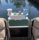 Docktail Bar Pontoon Boat Cup Holder Drink Caddy For Railing Removable Starboard Used. Price: $129.99.