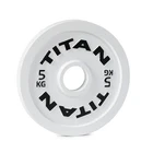Titan Fitness 5 Kg Olympic Calibrated Steel Powerlifting Plate, Individual New. Price: $49.99.