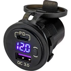 Seadog 426518-1 Sea-dog Round & Usb-c Power Socket W/hidden Voltmeter New. Price: $37.60.