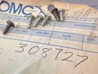 New Omc Oem Evinrude Johnson Screw, #308727, #0308727, PK/6. Price: $8.99.