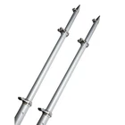 Taco 18' Deluxe Outrigger Poles W/rollers - Silver/silver New. Price: $1409.00.