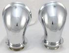 (2) Briggs Marine B325C 5" Chromed Bronze Cowl Vents W/ Deck Plates, Plugs - New. Price: $750.00.