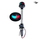 Pactrade Marine Led Green Red Navigation Bow Light 12" SS304 Pole 2-PRONG Base New. Price: $44.95.