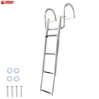 Unused 4 Step Stainless Steel Telescoping Boat Ladder With Pedal Hand Railing New. Price: $70.18.