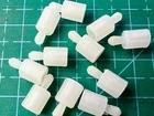 Lot 10PCS Raf Hex Threaded Nylon Standoff, M2.5, 6MM Long, M-f, Male-f, 4.5MM New. Price: $11.99.