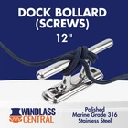 12" Dock Bollard Marine Grade 316 Stainless Steel Boat Cleat New. Price: $164.81.