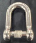 Qty New Suncor 1" Shackle W/ No Snag Pin D T316 Stainless Steel Wll 6000 Lb. Price: $92.49.