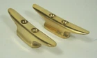042103 Sea Dog Pair 3-1/8" Brass Closed Base Cleat New. Price: $18.99.