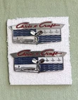Set Of 2 Vintage Chris Craft Propeller Boat Plates. Nos. Slightly Imperfect. New. Price: $60.00.