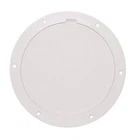 Beckson Pry-out Deck Plate 8" With Diamond Center White #DP85-W New. Price: $59.25.