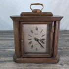 Vintage Kundo Mantel Clock Wooden Case West Germany Tested Working Cabinet Door Used. Price: $30.36.