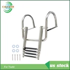 Brand New 4 Step Stainless Steel Telescoping Boat Ladder With Pedal Hand Railing. Price: $70.44.