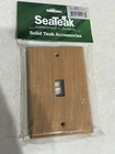 Seateak Light Switch Covers, Pair, 100% Real Wood New. Price: $22.00.