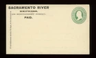Sacramento River Express Unused U82 Cover - Scarce Western Boat. Price: $749.00.