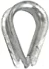 Whitecap S-1541, 5/16" Bar Rope Thimble, Galvanized Steel New. Price: $15.31.