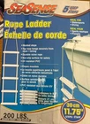 Seasense 5-STEP Marine Rope Ladder PN-08702 11.75" Steps Wide Boat New. Price: $39.99.