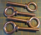 4 Stainless Lund Boat Eye Bolt 2360090 Two Inch Ring 1/2-13 X Post New. Price: $12.00.