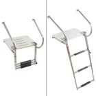 Marine Stainless Steel Telescoping 3-STEP Boat Ladder With Platform 2 Handrails New. Price: $100.54.