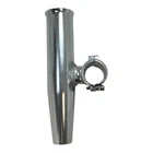 Tigress Silver Alum Clamp On Rod Holder 1/4" For 1.660" Id Pipe, See Info Used. Price: $39.99.