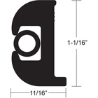 Taco Flex Vinyl Rub Rail Kit W/black Insert 50' 1-1/16" V11-0809B... New. Price: $255.50.