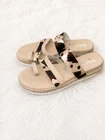 Very G Cow Print Sandals Size 11 Western Boho Espadrille Platform Slides Pre-owned. Price: $38.00.