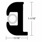 Taco Metal V11-0809BKA Flexible Black Vinyl Rub Rail 1-1/16"X50' Marine Boat New. Price: $184.10.
