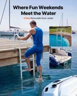 Removable Dock Ladder, 4 Steps, Aluminum Alloy Pontoon Boat Swim With No New. Price: $158.05.