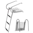 Uimoso 3-STEP Stainless Steel Folding Boat Ladder With Platform Pontoon Use New. Price: $95.99.