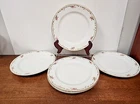 Scarce Haviland Limoges H5068 Dinner Plate Set Of Five - Pink Roses Green Scroll Used. Price: $97.50.