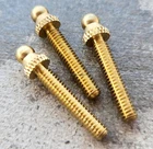 Premium Brass Knurled Tattoo Machine Contact Screws 1" 8-32 American Forward New. Price: $9.00.