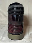 Vintage Perko Red Glass Navigation Light Lens W Brass Socket Base. Price: $65.00.