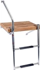 Amarine Made 2 Steps Boat Stainless Ladder Out-board Swim Teak Platform New. Price: $130.99.